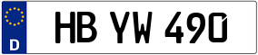 Trailer License Plate